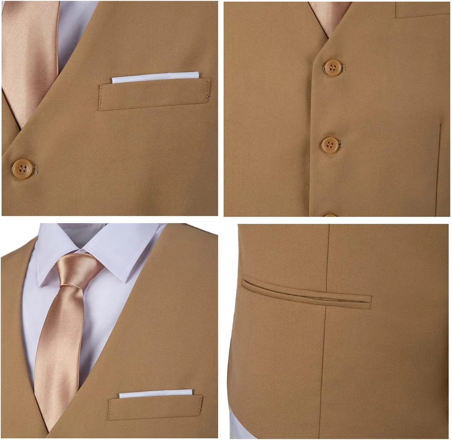 Men's Suits Vest V-Neck Sleeveless Slim Fit Jacket Groomman Casual Suit Vests for Wedding Formal Party Tuxedo for Men