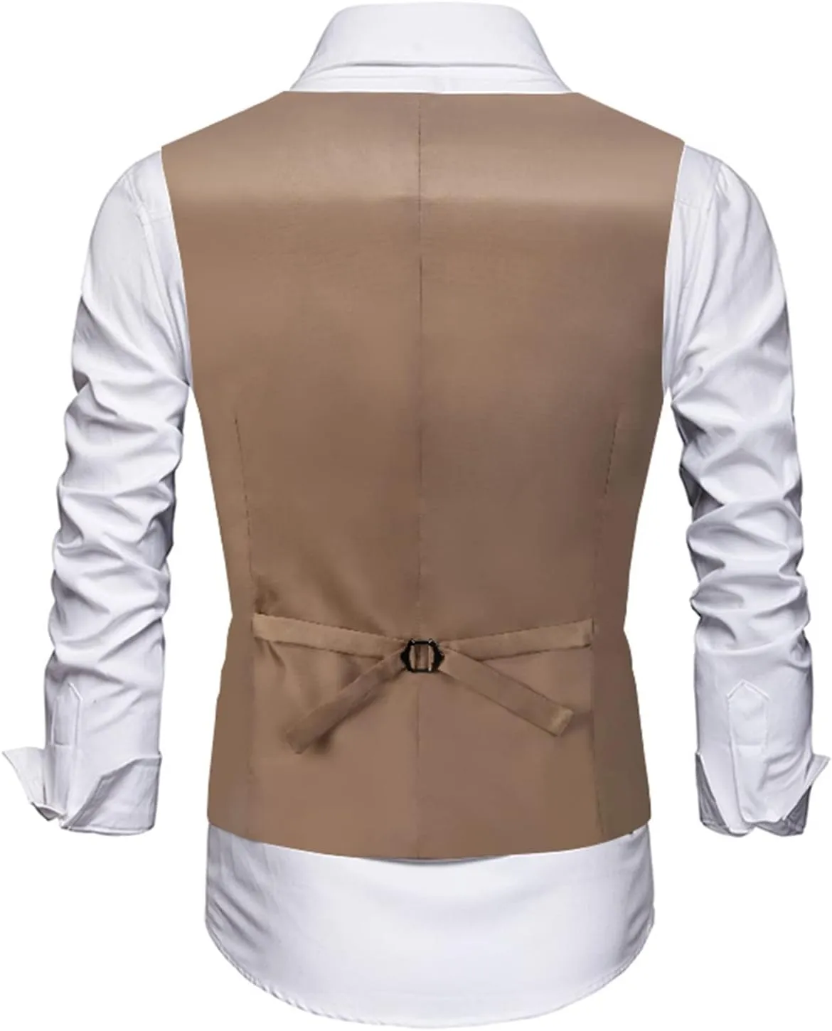 Men's Suits Vest V-Neck Sleeveless Slim Fit Jacket Groomman Casual Suit Vests for Wedding Formal Party Tuxedo for Men