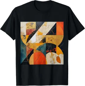 modern abstract pattern art design, Boho Abstract Geometric T-Shirt
