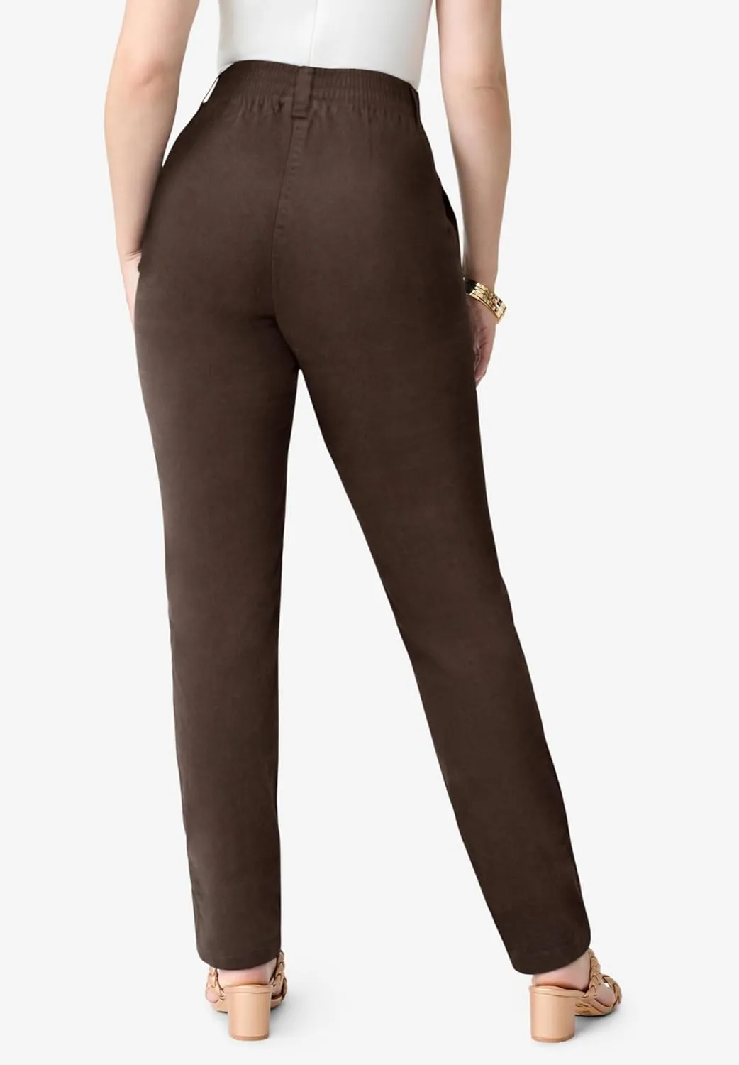 Roaman's Women's Plus Size Complete Cotton Seamed Jean